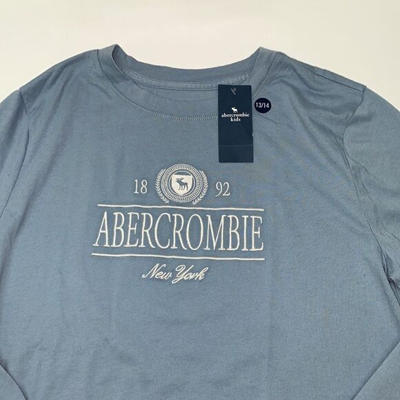 🔥ABERCROMBIE KIDS T-SHIRT SZ 13/14 girl long sleeve New - Picture 2 of 3